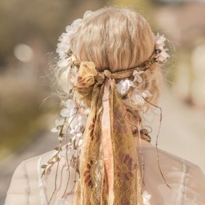 Hair-Band-Voile de mariée vintage-Magnolias